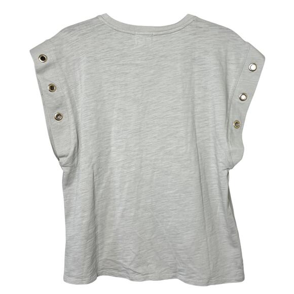 Nation LTD Oran Grommet Muscle Tee Pumice Tan Size Large - Picture 8 of 9